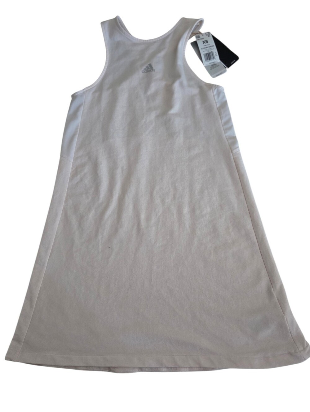 Adidas x Zoe Saldana Cream Racerback Tank Dress Athleisure Women's XS NWT - Picture 1 of 12